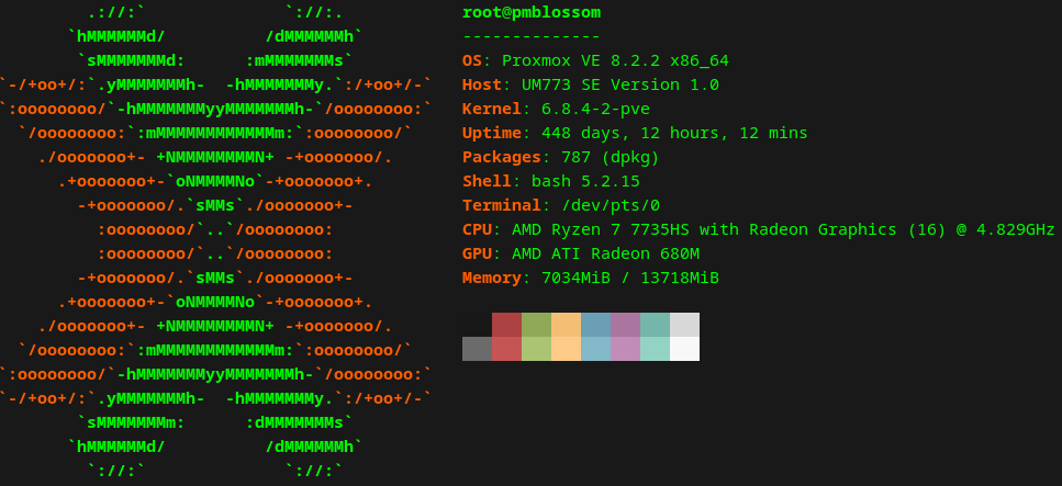 Blossom Proxmox Server